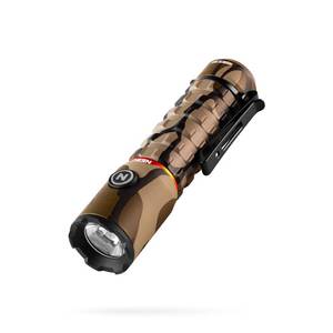 lot 20457 image: NEBO Torchy 2K Rechargeable Pocket Flashlight  2000 Lumens, 5 Light Modes, Magnetic Base and Steel Clip, Water Resistant, LED Mini Flashlight for EDC and Camping, Includes Charging Cable - Mossy Oak Camo