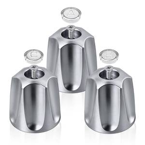 lot 20467 image: Ayxwkyfc 3 Pack Tub Knobs Replacement Set, Shower Handle Replacement for PricePfister Verve Tub and Shower Faucets, Includes Hot, Cold, Diverter Knobs and Screws for Easy Remodel