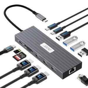 lot 20491 image: Acer Docking Station 3 Monitors with 3 HDMI, 13-in-1 USB C Hub for Laptop