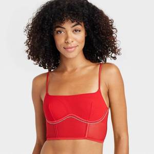 lot 2070 image: Womens Rhinestone Lingerie Corset - Auden Red S