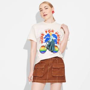 lot 8485 image: Pride Adult Short Sleeve Ride for Pride T-Shirt - Beige L