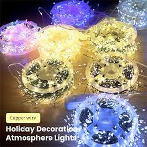 lot 1602 image: LED Firecracker String Lights 8 Modes Warm White