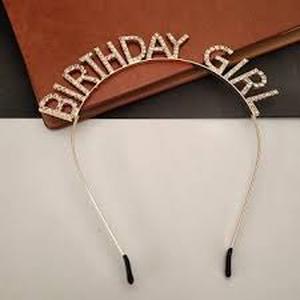 lot 2342 image: Birthday girl headband and sash light up headband