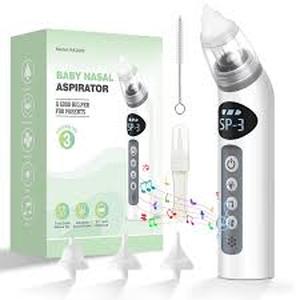 lot 2395 image: Electric Baby Nasal Aspirator with 3 Modes and Reusable Filters