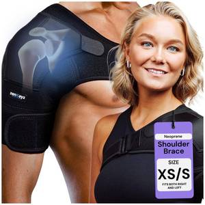 lot 12305 image: ZENKEYZ Shoulder Brace XSS Black Neoprene  Retail $29.99