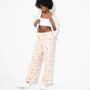 lot 12311 image: Wild Fable Womens Pull-On Linen Pants XXS Wide Leg  Retail $15