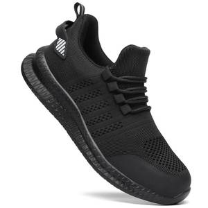lot 1666 image: Steel Toe Shoes for Men and Women Comfortable Lightweight Work Safety Shoes Puncture Proof Slip Resistant Indestructible Sneakers Construction Work Utility Black M12