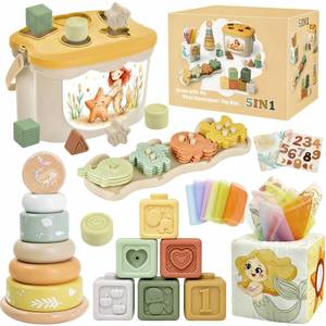 lot 1678 image: FEBALHS Baby Toys for 12-18 Months, Montessori Toys for 1 Year Old