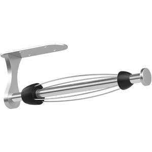 lot 2013 image: Paper Towel Holder Under Cabinet, One-Handed Tear, Wall Mount, Adhesive, Silver, Paper Roll Holder with Ratchet Mechanism for Kitchen Bathroom Farmhouse Essentials Decor Accessories