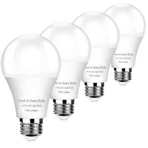 lot 2016 image: A 3-Pack Dusk to Dawn Light Bulbs Outdoor 75 Watt Equivalent, Automatic OnOff Sensor LED Bulb, 10W Daylight 5000K,1100 Lumen, A19 E26 Bulbs Photocell for Wall lamp Porch Garage Yard Light(Non-dimmable)
