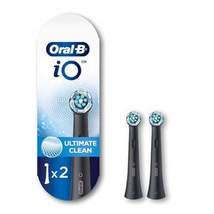 lot 2039 image: Oral-B iO Series Ultimate Clean Electric Toothbrush Replacement Brush Heads for an Oral-B Electric Toothbrush, 2 Count, Black