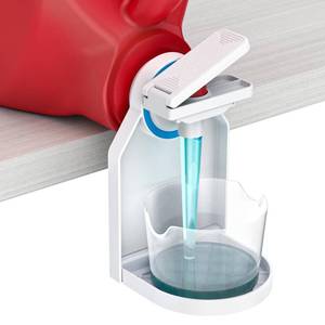 lot 2042 image: KMOUANTS Laundry Detergent Dispenser Cup Holder,Nozzle Upgraded Labor-Saving Switch Easily No More runny or Messy Laundry Detergent, Laundry Cup Holder and drip Tray Room Organization and Storage