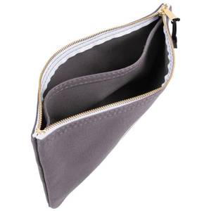 lot 2049 image: Klein Tools 55578 Zipper Bag with Divider, No. 10 Canvas, 7-Inch x 12-12-Inch Heavy Duty Tool Bag Organizer, Multipurpose for Tools to Crafts