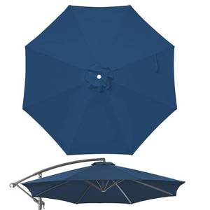 lot 2063 image: Jorohiker 10ft Patio Umbrella Replacement Canopy for 8 ribs,Gray Navy