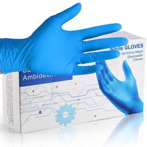 lot 2078 image: PEIPU Nitrile Disposable Gloves����Small,100 Pack Powder Free, Cleaning Service Gloves, Latex Free