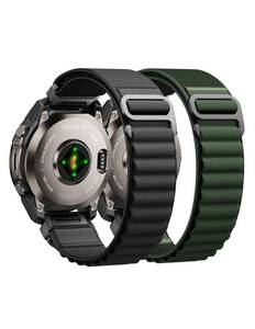 lot 2081 image: Alpine Loop Nylon Watch Band Compatible with Garmin Fenix 5X  6X  7X  8 51mm, Quickfit 26mm Rugged Watch Bands for Garmin Fenix 8 Pro 51mm  7X Pro  6X Pro  5X Plus, for Fenix 3, Tactix Delta