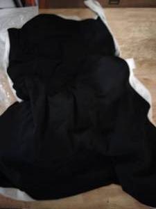 lot 2086 image: Ladies black and white one-piece swimsuit size m