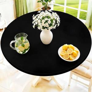 lot 2091 image: Moosfor Spandex Round Tablecloth, Fitted Table Cloth for 45-56 Tables