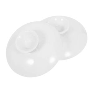 lot 2097 image: KALLORY 2pcs Universal Ceramic Teapot Lid Replacement White Ceramic Teapot Lid Tea Kettle Cover for Kitchen Home Restaurant