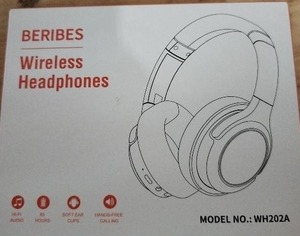 lot 2107 image: Beribes Wireless Headphones WH202A