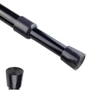 lot 2108 image: Spring Tension Curtain Rods 28-43 Inch Adjustable Spring Loaded Small Mini Extendable Heavy Duty Black Curtain Tension Rod For Kitchen, Bathroom, Window, Bookshelf,Closet