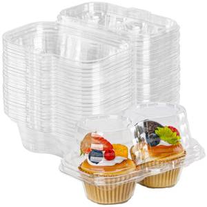 lot 2110 image: NPLUX 50 Pack 2 - Count Cupcake Containers for 100 Cupcakes