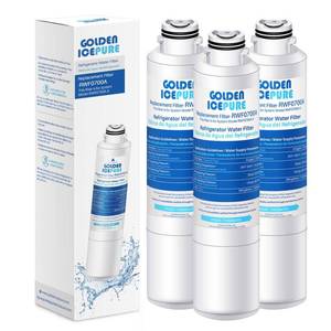 lot 2116 image: GOLDEN ICEPURE RWF0700A Refrigerator Water Filter Replacement for Samsung DA29-00020B, HAF-CINEXP, RF263BEAESR, RF28HMEDBSR, RF28HFEDTSR, RF28HFEDBSR, 3PACK