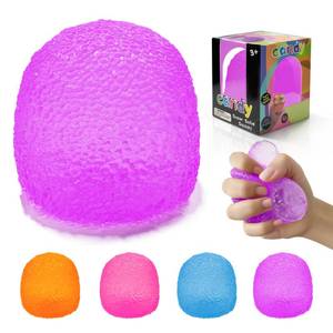 lot 2171 image: Gumdrop Squishy- Stress Balls for Kids and Adults, Super Solid Squeeze Ball, Sensory for Stress Relief, Birthday, Easter Basket Stuffers and Party Favors (Purple