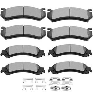 lot 2177 image: SCITOO Disc Brake Pads Sets Front Rear 8pc Fit For Chevy For Silverado 1500