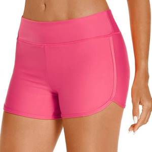 lot 2180 image: HODOSPORTS 3 Womens Swim Shorts High Waisted Boy Short Swimsuit Bottom Tummy Control Board Shorts Bathing Suit with Full Liner Pink S