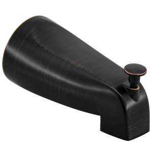 lot 2468 image: Slip Fit Tub Spout with Pull-Up Diverter for 12 in Copper Tube