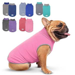 lot 2479 image: cyeollo 2 Pack Fleece Dog Sweater Pullover Vest with Reflective Stripe, 2XL