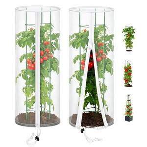 lot 2497 image: SPRFAIRY 2PCS Garden Netting Plant Cover for Round Tomato Cage 59x17