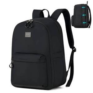 lot 7449 image: Hanke Expandable Laptop Backpack, 24L-30L Carry On Travel Backpack, Black