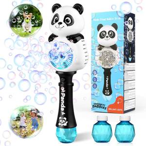 lot 7453 image: Aooess Bubble Machine for Kids Ages 4-8 Years Old, Light Up Bubble Wand