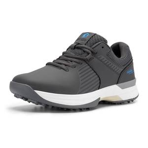 lot 7478 image: FitVille Wide Mens Golf Shoes Waterproof, Professional Outdoor Spiked Golf Shoes for Men with Arch Support(Gray, 11.5 Wide)