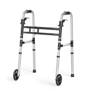 lot 7486 image: Loyoda Folding Walkers for Seniors Adjustable Aluminum Front Wheel Walker