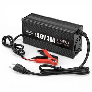 lot 7487 image: 12V 30A LiFePO4 Charger 14.6V Fast Charge Overvolt Protect