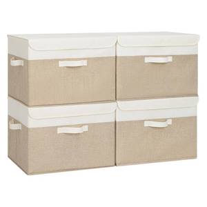 lot 7501 image: GRANNY SAYS Memory Keepsake Storage Box, Fabric Storage Bins with Lids Only 1