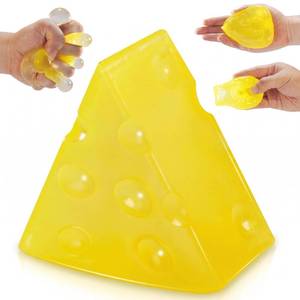 lot 8351 image: JfFlairup Coconut Oil Squishy, Cheese Squishy, Shapeable Stress Relief Toys