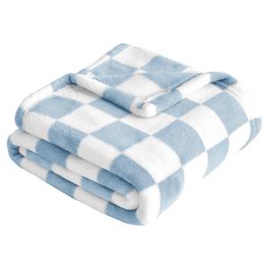 lot 8373 image: Yurhap Checkered Baby Blanket Fleece Baby Blankets for Boys, Ultra Soft Cozy Fluffy Infant Toddler Newborn Receiving Blankets for Crib Stroller, 30x40, Blue