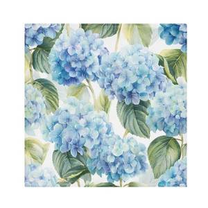 lot 8375 image: Cloth Napkins Set of 6 Blue Hydrangea Flower Printed Decorative Polyester Dinner Napkins Soft Comfortable Reusable Table Cloth Napkins for Family Dinner Banquet Wedding Festivals Party, 20x20in