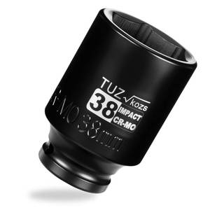 lot 8378 image: TUZkozs 12 Inch Drive 38mm Deep Metric 6 Point CR-MO Impact Socket