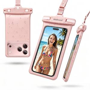 lot 8390 image: wellhouse 3D Waterproof Phone Pouch with Lanyard,Premium TPU100FT Deep Waterproof Phone Case for iPhone 17 16 15 14 13 12 Pro Max XS Samsung,Snorkeling, Surfing, Kayaking,Skiing,Hot Springs