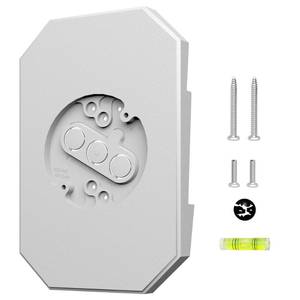 lot 8410 image: Yqwwda Siding Mounting Block for Light, Lamp Repair Kit with Built-in Electrical Box - Fits 12 LapDouble 4 Vertical, Vinyl Siding Hooks for Hanging Outdoor Lamp, White