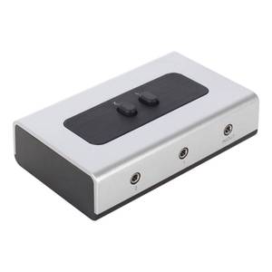 lot 8426 image: 2 Port 3.5mm Stereo Manual Switch Box AUX Audio Speaker selector(Wall Mount Hole Built-in, wall or Table Available)