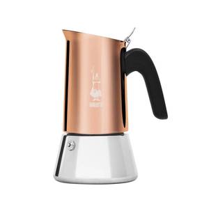 lot 9782 image: Bialetti - New Venus Induction, Stainless Steel Stovetop Espresso Coffee Maker, Suitable for all Types of Hobs, 6 Cups (7.9 Oz), Copper,Silver