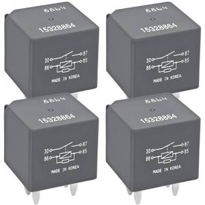 lot 10322 image: Automotive Relay 15328864 D1741C (Pack of 4) �� 12V 40A 4-Pin SPDT Automotive Relay 12193604 13503102 Replacement �� AC Compressor, Starter & Fan Control for Chevy Silverado, GMC, Buick