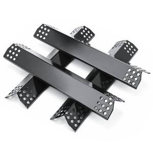 lot 10335 image: Hisencn Porcelain Steel Heat Plates for Monument 4-Burner Grills, 4 Pack