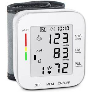 lot 10356 image: MMIZOO Wrist Blood Pressure Monitor BP Machine with Carrying Case White